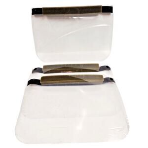 CLEAR FACE SHIELD Medical Facemask Eye Protector PPE Foam Band 3 Pk USA Shipper